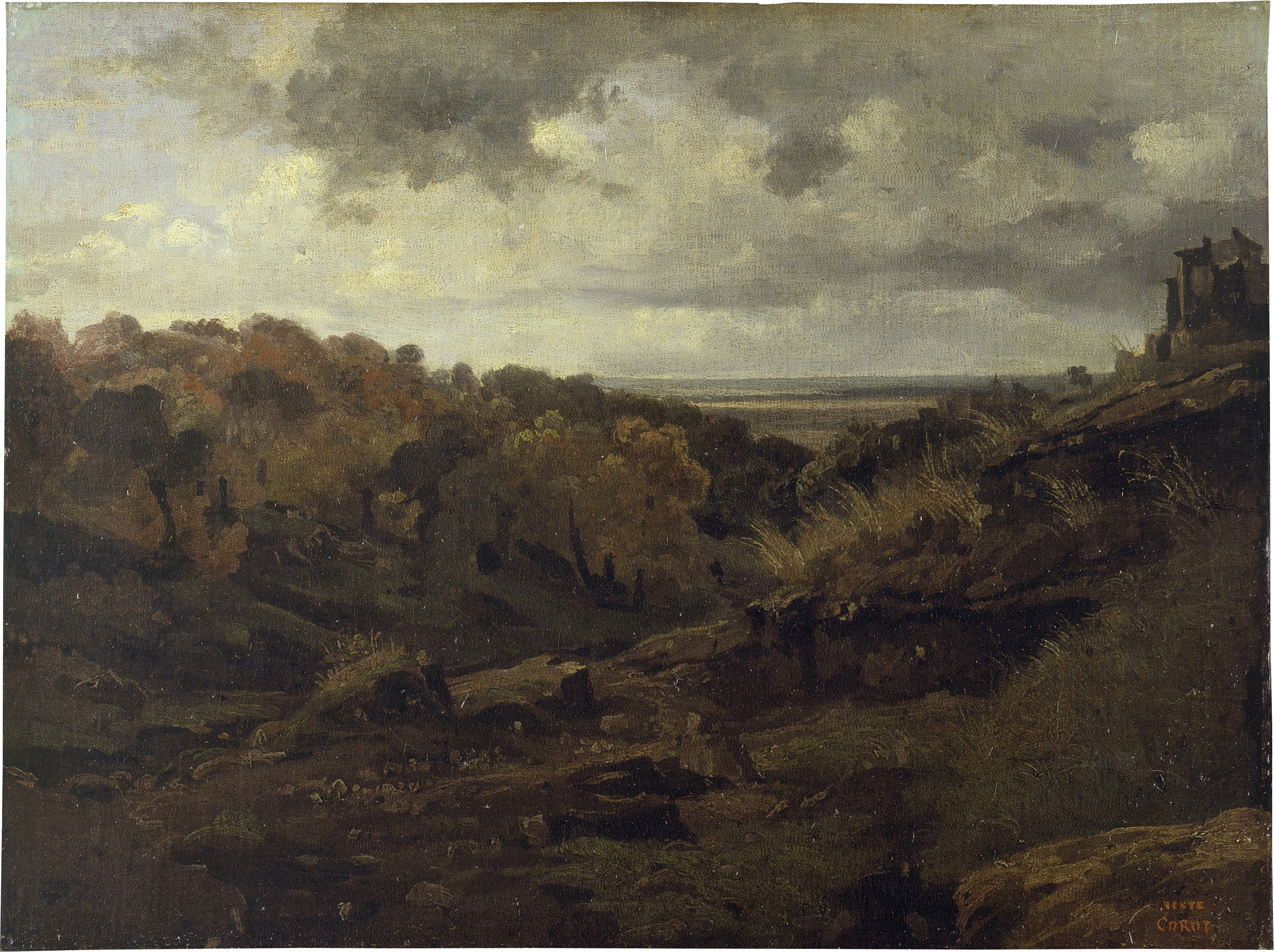 Corot_Italienische Herbstlandschaft bei Marino_Städel
